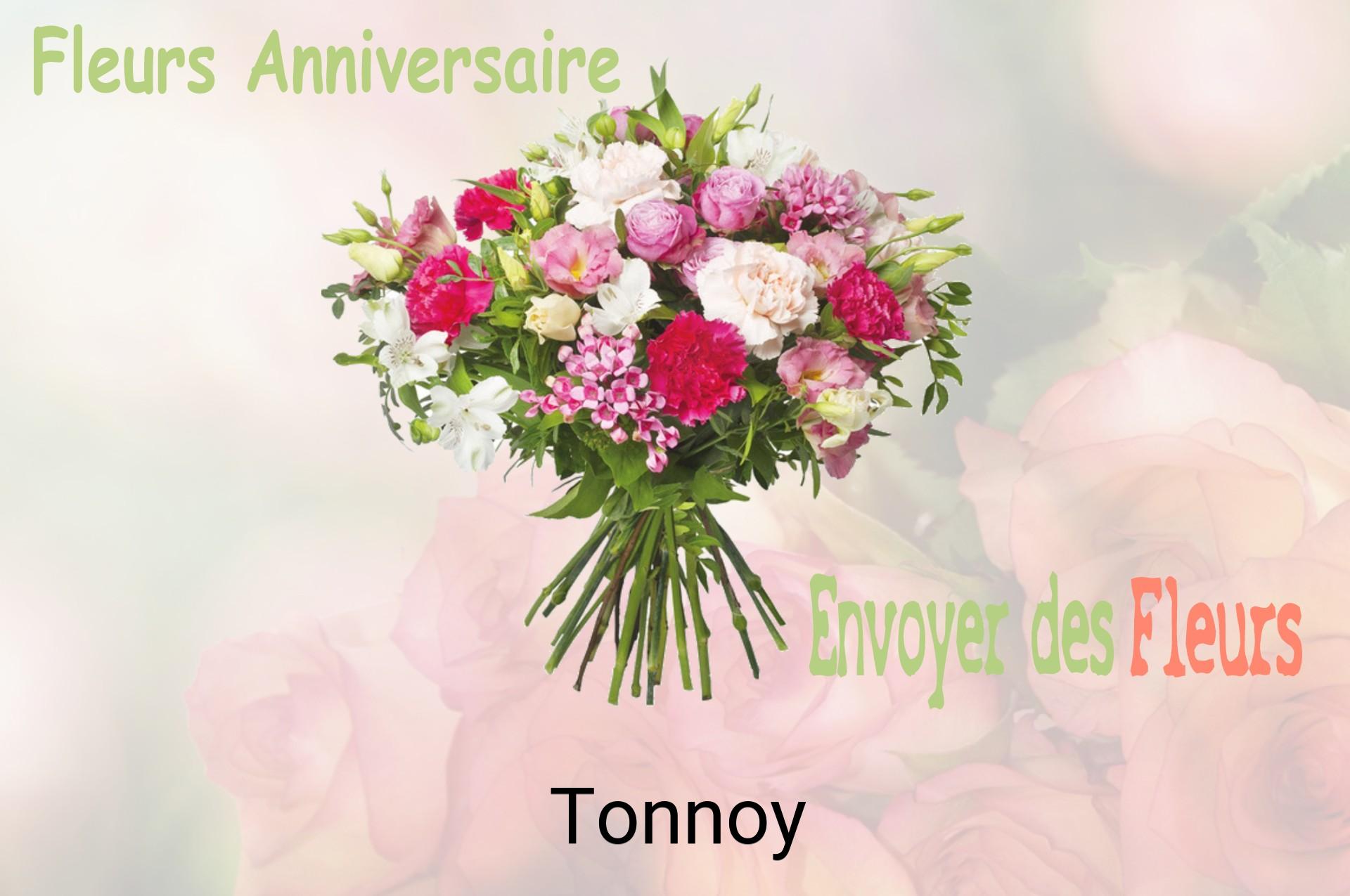 Bouquet de fleurs d’anniversaire livré à Tonnoy